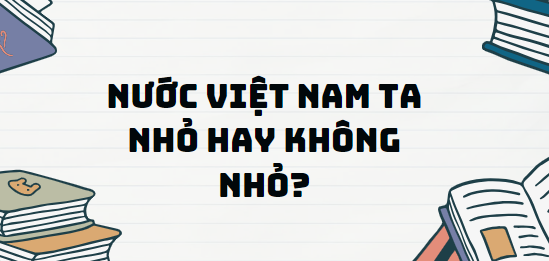 Văn bản Nước Việt Nam ta nhỏ hay không nhỏ? - Nội dung, Tác giả tác phẩm