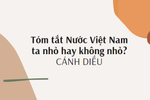 Tóm tắt Nước Việt Nam ta nhỏ hay không nhỏ? (10 mẫu) 2024 mới nhất - Cánh diều