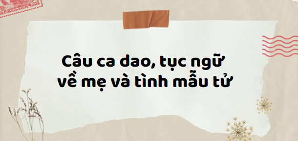 TOP 50 Câu ca dao, tục ngữ về mẹ và tình mẫu tử (2024) hay nhất