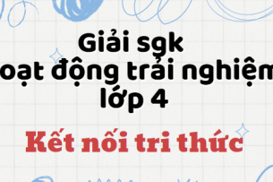 Hoạt động trải nghiệm lớp 4 Kết nối tri thức | Giải bài tập Hoạt động trải nghiệm lớp 4 hay, chi tiết