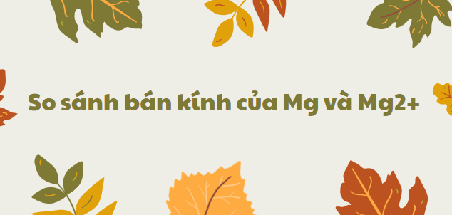 So sánh bán kính của Mg và Mg2+ chi tiết nhất