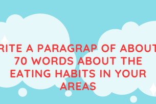 Rite a paragrap of about 70 words about the eating habits in your areas