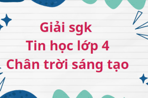 Giải SGK Tin học lớp 4 (Chân trời sáng tạo) Bài 7: Soạn thảo văn bản Tiếng Việt