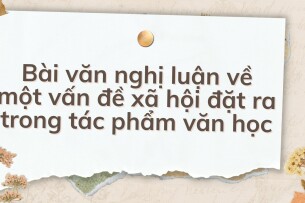 TOP 10 Bài văn nghị luận về một vấn đề xã hội đặt ra trong tác phẩm văn học (2024) HAY NHẤT