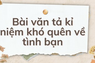 TOP 10 Bài văn tả kỉ niệm khó quên về tình bạn (2024) HAY NHẤT