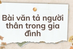 TOP 10 Bài văn tả người thân trong gia đình (2024) HAY NHẤT