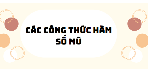 30 bài tập các công thức hàm số mũ 2024 (có đáp án)