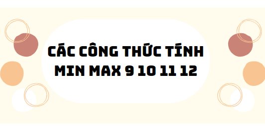 30 bài tập các công thức tính min max 9 10 11 12 2024 (có đáp án)