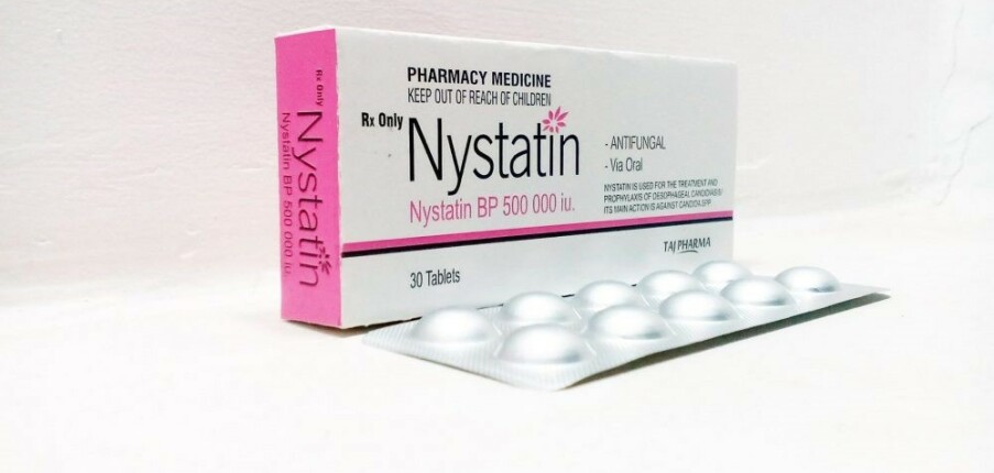 Nystatin - Thuốc kháng nấm - Hộp 2 vỉ x 8 Viên - Cách dùng