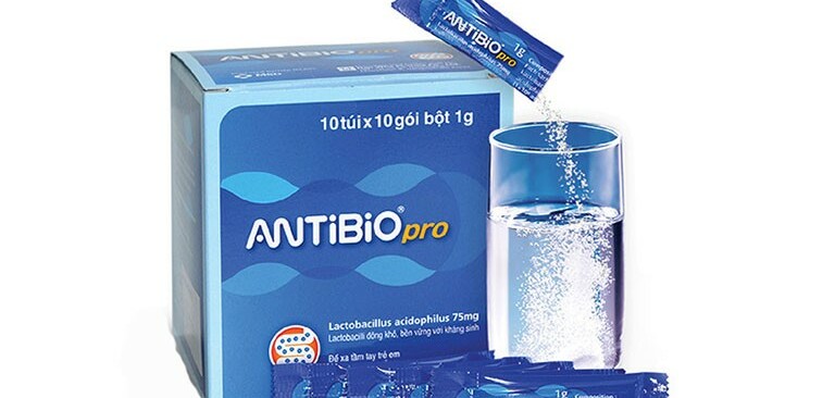 Men vi sinh Antibio - Điều trị bệnh ở đường tiêu hóa - Hộp 10 gói - Cách dùng