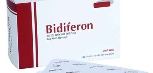 Thuốc Bidiferon - Điều trị thiếu sắt và acid folic trong thai kỳ - Cách dùng