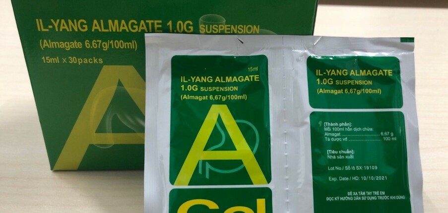 Thuốc Almagate - Điều trị loét dạ dày – tá tràng - Hộp 20 gói x 15ml - Cách dùng