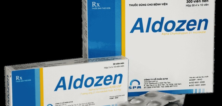 Thuốc Aldozen - Chống phù nề, kháng viêm - Hộp 3 vỉ x 10 viên - Cách dùng