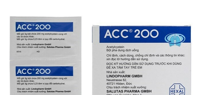 Thuốc Acc 200 - Điều trị ho giúp tiêu nhầy long đờm - 1 hộp 50 gói - Cách dùng