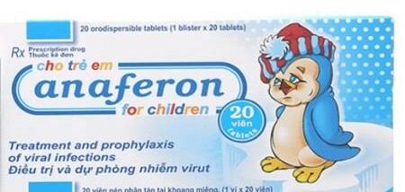 Thuốc Anaferon For children - Dùng điều hòa miễn dịch và kháng virus - Hộp 1 vỉ x 20 viên - Cách dùng