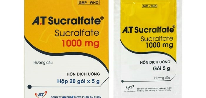 Thuốc Sucralfat 1000mg - Điều trị viêm loét dạ dày tá tràng - Hộp 20 gói - Cách dùng