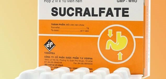 Thuốc Sucralfat 1g - Điều trị viêm loét dạ dày tá tràng - Hộp 2 vỉ x 10 viên - Cách dùng