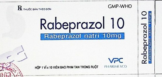 Thuốc Rabeprazole 10mg - Điều trị viêm loét dạ dày tá tràng - Hộp 1 vỉ x 10 viên - Cách dùng