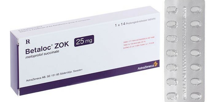 Thuốc Betaloc zok 25mg - Điều trị một số bệnh lý tim mạch - Hộp 14 viên - Cách dùng