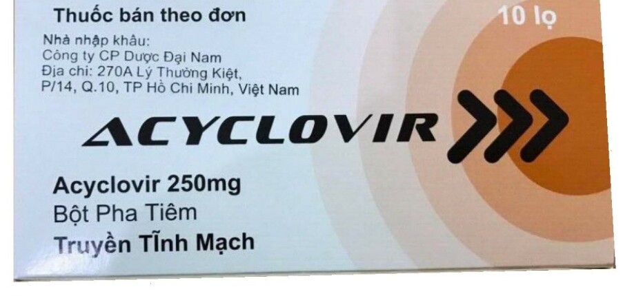 Thuốc tiêm Aciclovir 250mg - Điều trị các bệnh nhiễm trùng - Cách dùng