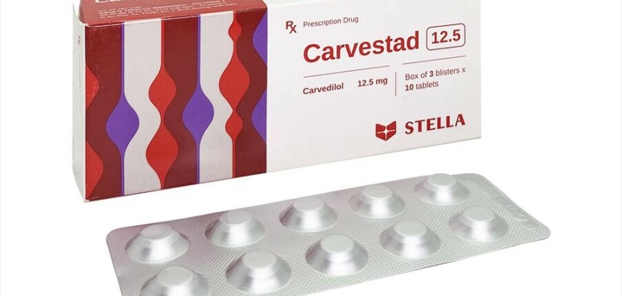 Thuốc Carvestad 12.5mg - Dùng ở bệnh nhân suy tim hoặc tăng huyết áp - Hộp 3 vỉ x 10 viên - Cách dùng