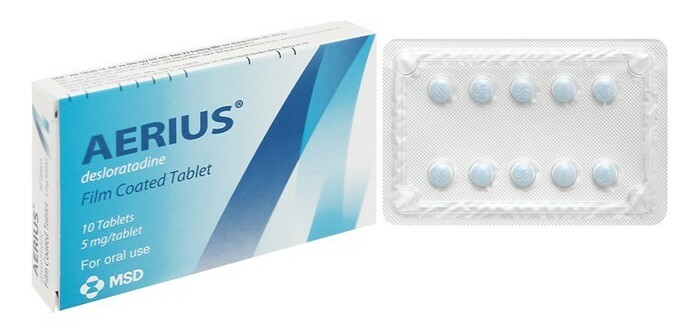 Thuốc Aerius 5mg - Trị viêm mũi dị ứng, mày đay - Cách dùng