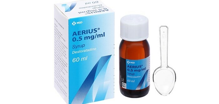 Siro Aerius 0,5mg/ml trị viêm mũi dị ứng, mày đay: Chỉ định, chống chỉ định, tác dụng phụ và lưu ý khi dùng