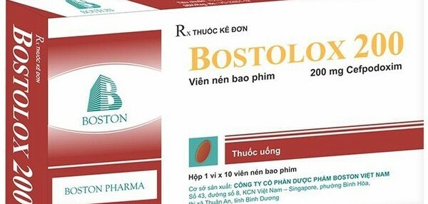 Thuốc Bostolox 200mg - Điều trị nhiễm khuẩn đường hô hấp trên - Hộp 1 vỉ x 10 viên - Cách dùng