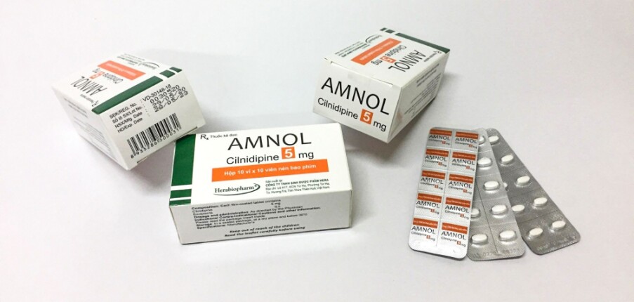 Thuốc Amnol Cilnidipine 5mg - Điều trị tăng huyết áp - Hộp 10 vỉ x 10 viên - Cách dùng