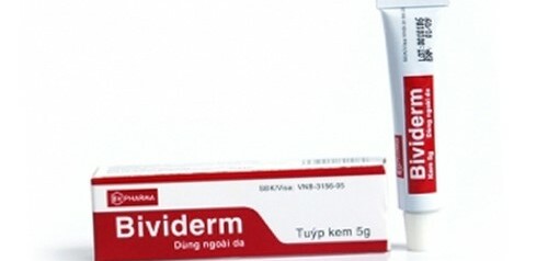 Kem bôi ngoài da Bividerm 5g -Điều trị mắc bệnh viêm da - Cách dùng