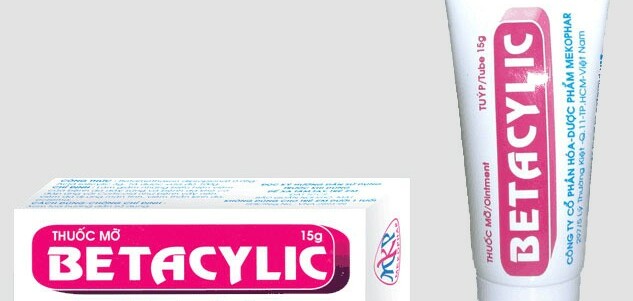 Thuốc mỡ Betacylic 15g - Điều trị bệnh da liễu - Tuýp 15g - Cách dùng
