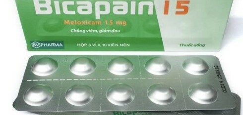 Thuốc Bicapain 15mg - Dùng giảm đau, chống viêm - Hộp 3 vỉ 10 viên - Cách dùng