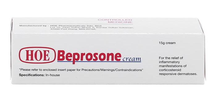 Thuốc Beprosone Cream - Điều trị các bệnh viêm da - Tuýp 15g - Cách dùng