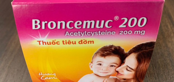 Thuốc bột Broncemuc 200mg - Dùng để tiêu đờm ở trẻ em - Hộp 20 gói - Cách dùng