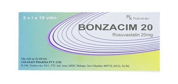 Thuốc Bonzacim 20mg - Điều trị tăng cholesterol máu - Cách dùng