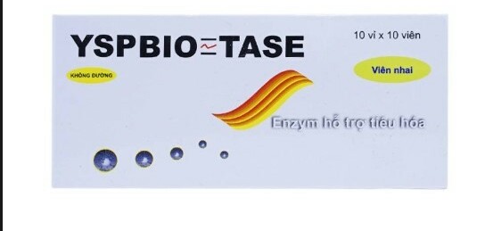 Thuốc Biotase -  Điều trị khó tiêu -  Hộp 10 vỉ x 10 viên - Cách dùng