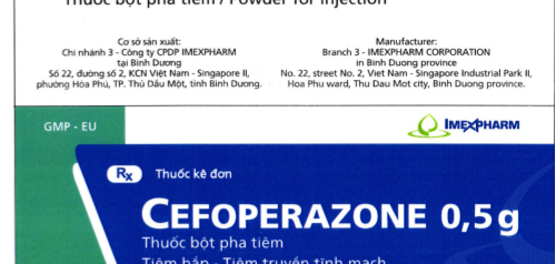 Thuốc điều trị nhiễm khuẩn Cefoperazone 0,5g - Điều trị các bệnh nhiễm trùng - Cách dùng