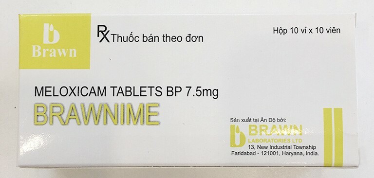 Thuốc Brawnime - Giảm đau và giảm viêm - Hộp 10 vỉ  x 10 viên - Cách dùng