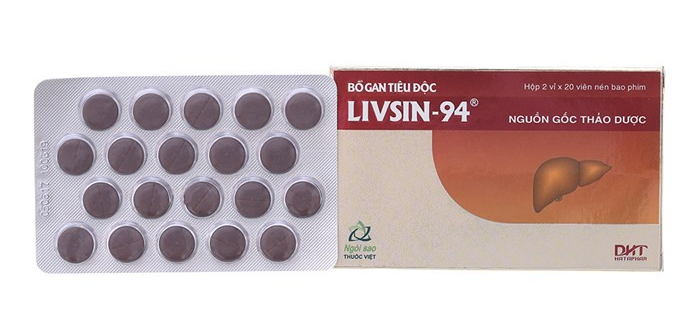 Bổ Gan Tiêu Độc Livsin94 - Dùng cho người mắc bệnh về gan - Hộp 2 vỉ x 20 viên - Cách dùng
