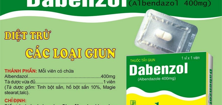 Thuốc Dabenzol - Trị giun sán - Hộp 1 vỉ x 1 viên nén - Cách dùng