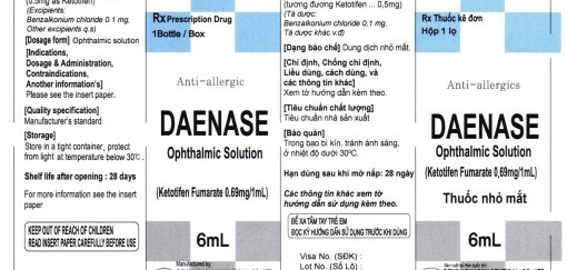 Thuốc Daenase - Điều trị viêm kết mạc dị ứng - Cách dùng