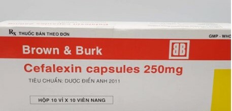 Thuốc Brown & Burk Cephalexin Capsules - Chống nhiễm khuẩn - Hộp 10 vỉ x 10 viên - Cách dùng