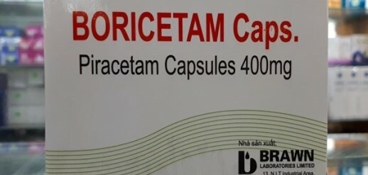 Thuốc Boricetam Caps - Điều trị bệnh do tổn thương não - Hộp 10 vỉ x 10 viên - Cách dùng