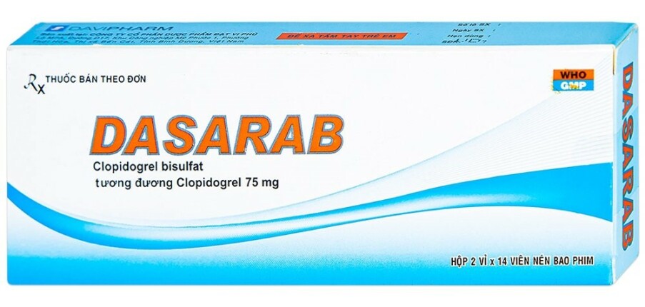 Thuốc Dasarab - Giảm nguy cơ biến chứng tim mạch - Hộp 2 vỉ x 14 viên - Cách dùng