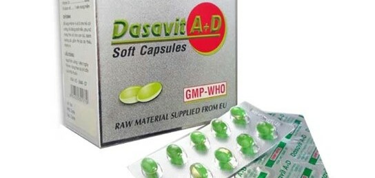 Thuốc Dasavit A+D - Bổ sung vitamin A và D - Hộp 100 viên - Cách dùng