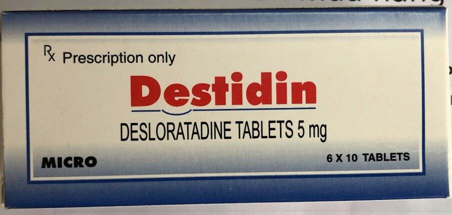 Thuốc Destidin - Điều trị viêm mũi dị ứng và mày đay - Hộp 6 vỉ x 10 viên - Cách dùng