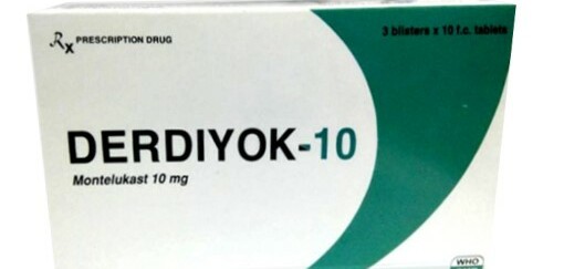Thuốc Derdiyok - Điều trị hen phế quản và viêm mũi dị ứng - Hộp 3 vỉ x 10 viên - Cách dùng