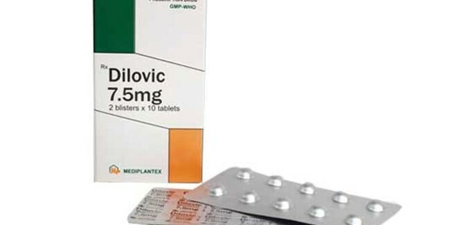 Thuốc Dilovic - Giảm đau cơ xương khớp - Hộp 20 viên - Cách dùng