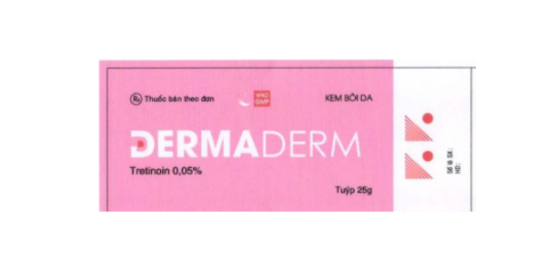 Thuốc Dermaderm - Điều trị mụn trứng cá - Hộp 1 tuýp 10g - Cách dùng