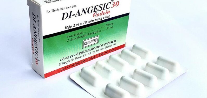 Thuốc Di-Angesic 30 Codein - Dùng hạ sốt và giảm đau - Hộp 2 vỉ x 10 viên - Cách dùng